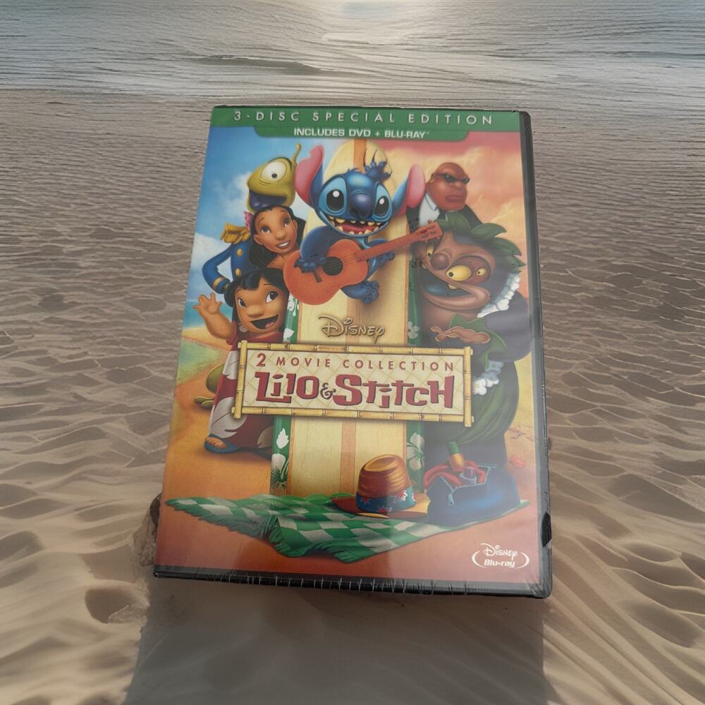 Lilo & Stitch DVD + BLU-RAY 3 Disc Special Edition 2 Movie Collection 1 & 2 New